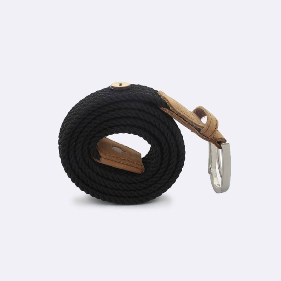 Faguo Ceinture En Toile Faguo Noir Ceinture 1 Boucle