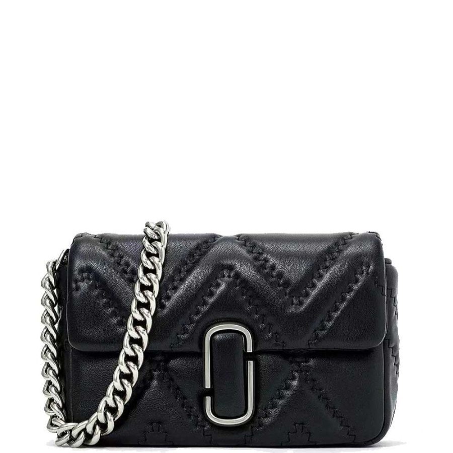 Marc Jacobs The Quilted Leather J Marc Shoulder Bag Marc Jacobs Noir Pochette