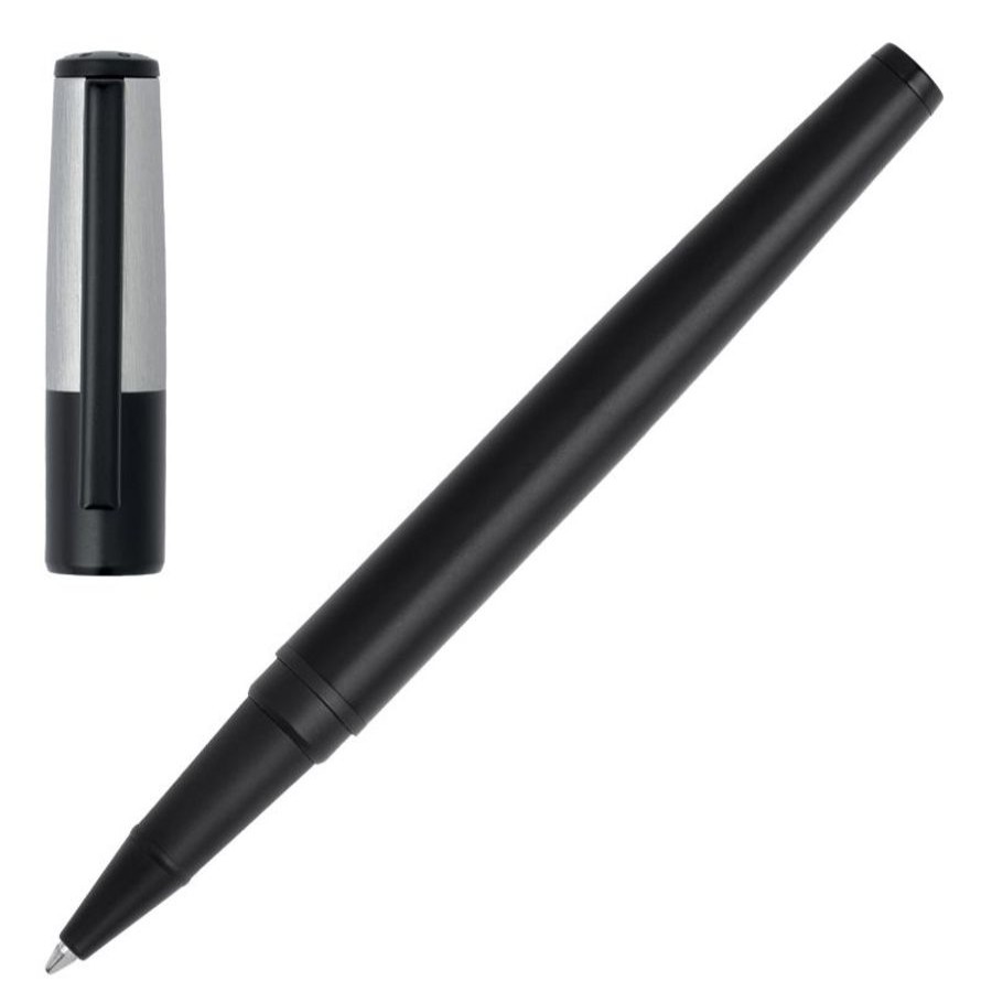 Hugo Boss Stylo Roller Hugo Boss Gear Minimal Black Stylos Homme