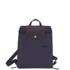 Longchamp Sac A Dos (M) Longchamp Le Pliage Green Violet Sac A Dos