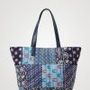 Desigual Shopping Desigual Bag Patch 5000 - Navy Sac Shopping