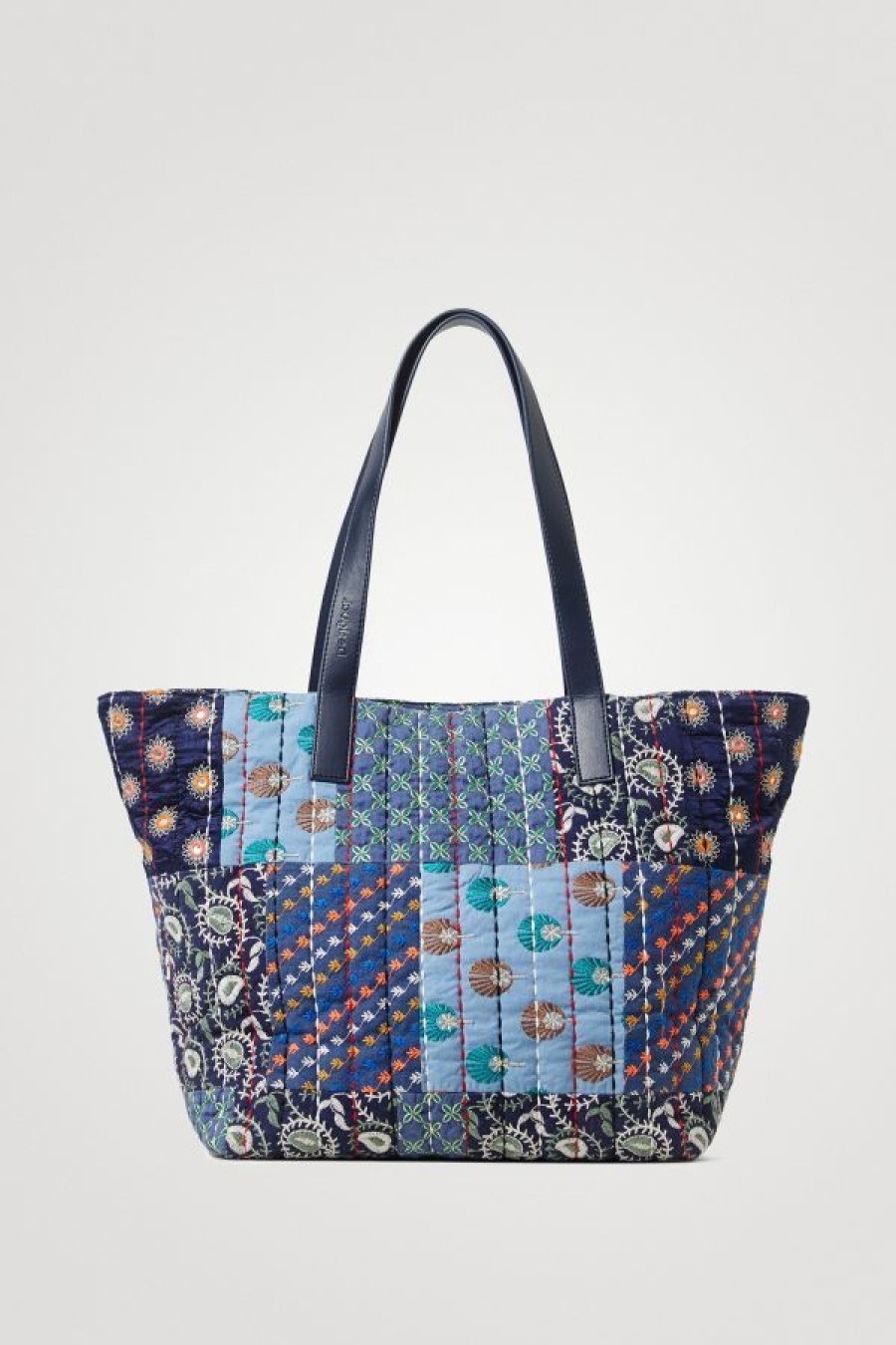 Desigual Shopping Desigual Bag Patch 5000 - Navy Sac Shopping