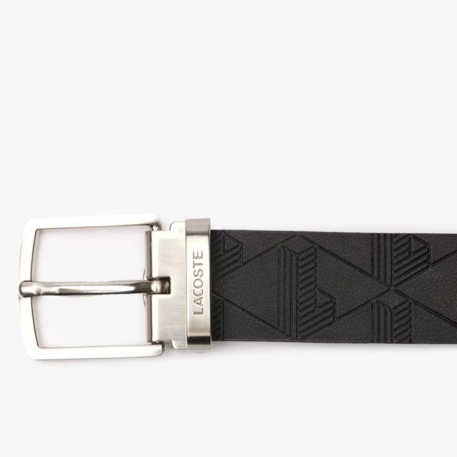 Lacoste Coffret Ceinture 2 Boucles Lacoste Noir Coffret