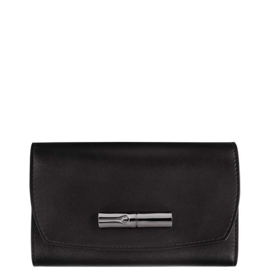 Longchamp Portefeuille Compact Longchamp Roseau Noir Portefeuille