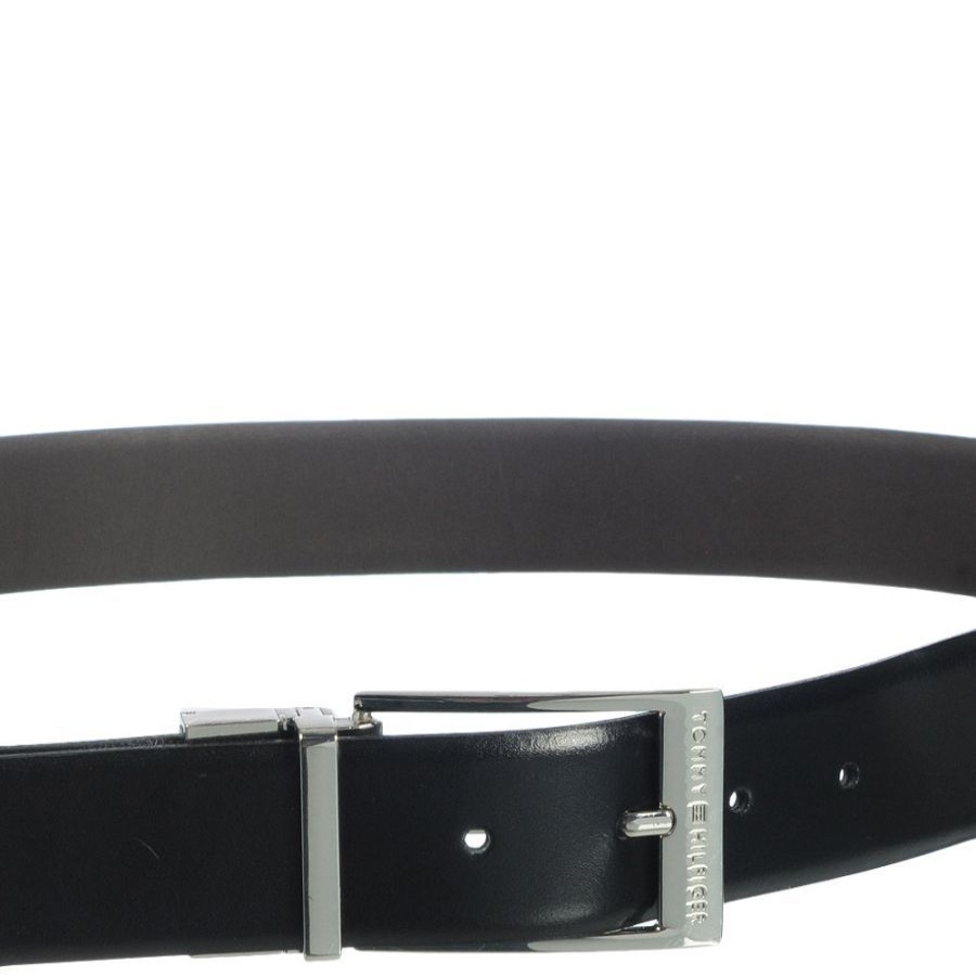 Hilfiger Ceinture Reversible 115 Cm Tommy Hilfiger Black/Black Monogram Ceinture 1 Boucle