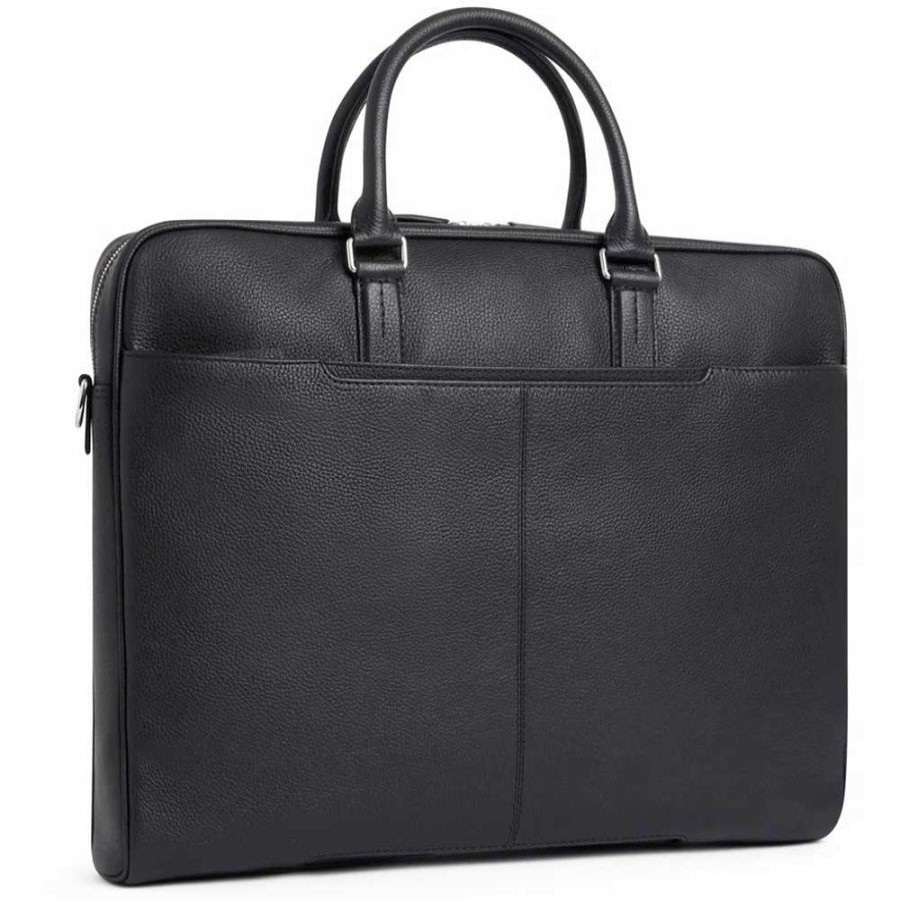 Le Tanneur Porte Documents Slim 17" Le Tanneur Charles Noir Cartable Business