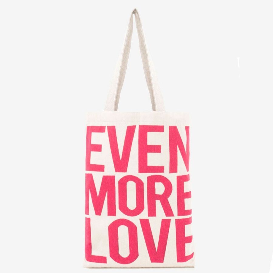 IKKS Cabas En Toile Ikks Even More Love Fuschia Sac Shopping