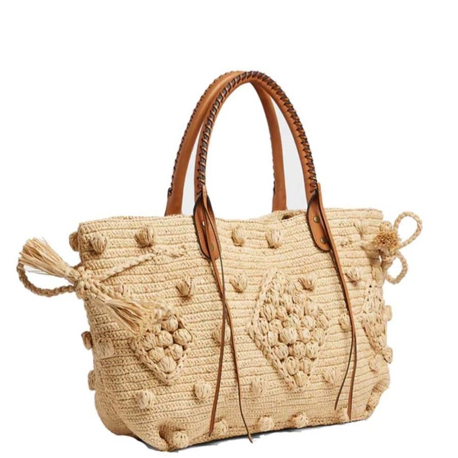 Gérard Darel Sac Cabas 24 H Gerard Darel Raphia Beige Sac A Main Epaule