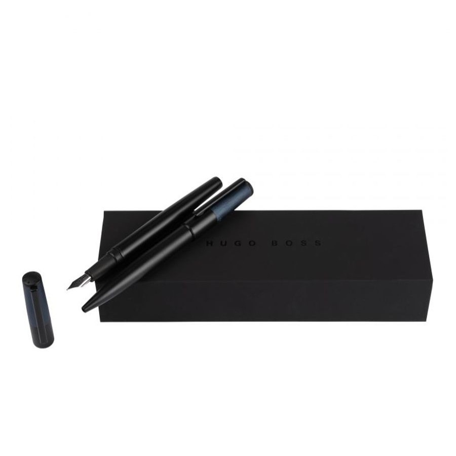 Hugo Boss Parure Stylo Bille Et Plume Hugo Boss Coffret Stylos