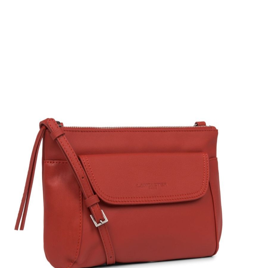 Lancaster Sac Bandouliere Lancaster Soft Vintage Rouge Pochette