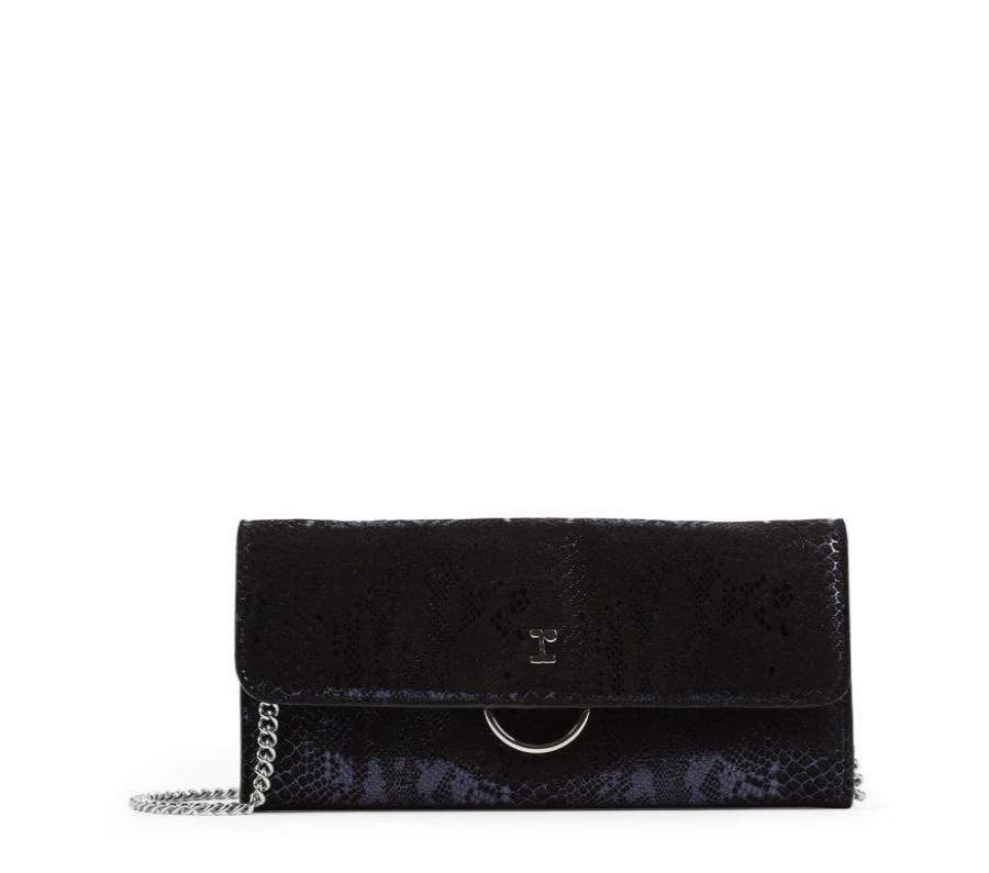 Repetto Pochette Portefeuille Chaine Repetto 1258 - Noir Noctu Pochette