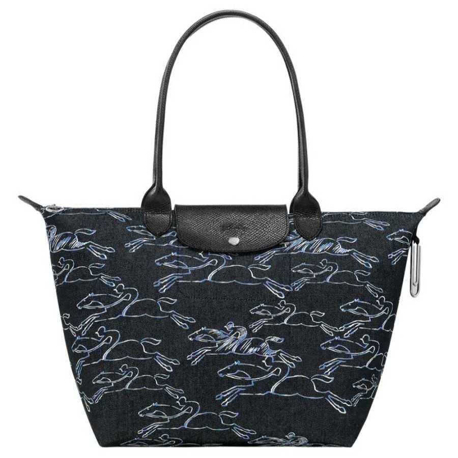 Longchamp Sac Cabas (L) Longchamp Le Pliage Collection Bleu Marine Sac Shopping