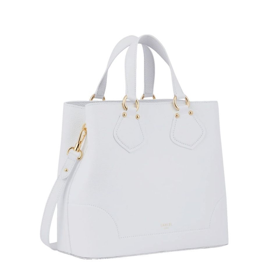 Lancel Sac Cabas (S) Lancel Neo Izy Blanc Sac A Main