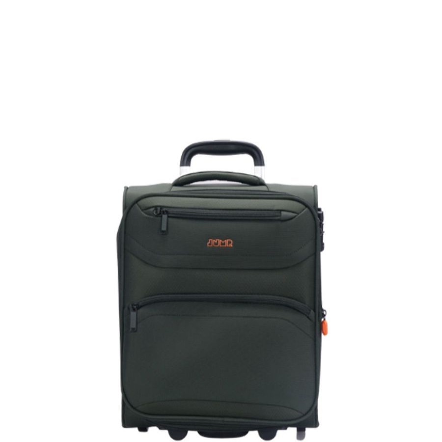 Jump Valise Extensible 45 Cm Jump Moorea 2 Kaki 2 Roues Trolley