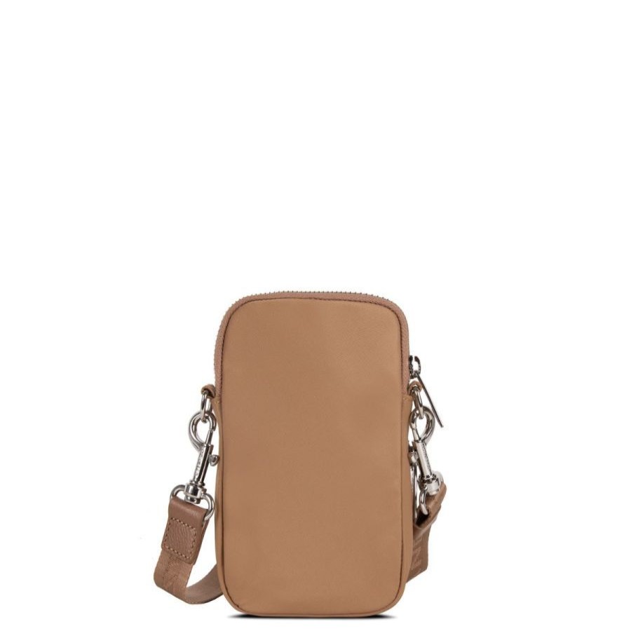 Lancaster Mini Sac Lancaster Basic Premium Camel Pochette