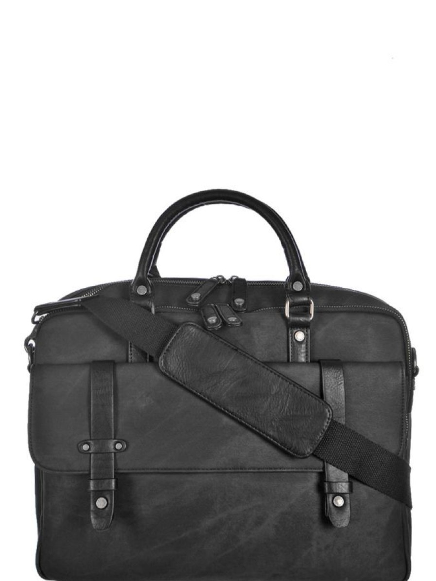 Wylson Serviette (L) Pc 15" Wylson Harbour Noir Cartable Business