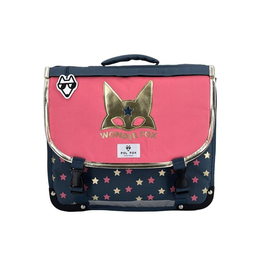 Pol Fox Cartable 35Cm Pol Fox Wonder Fox Glitter Colori Unique Cartable