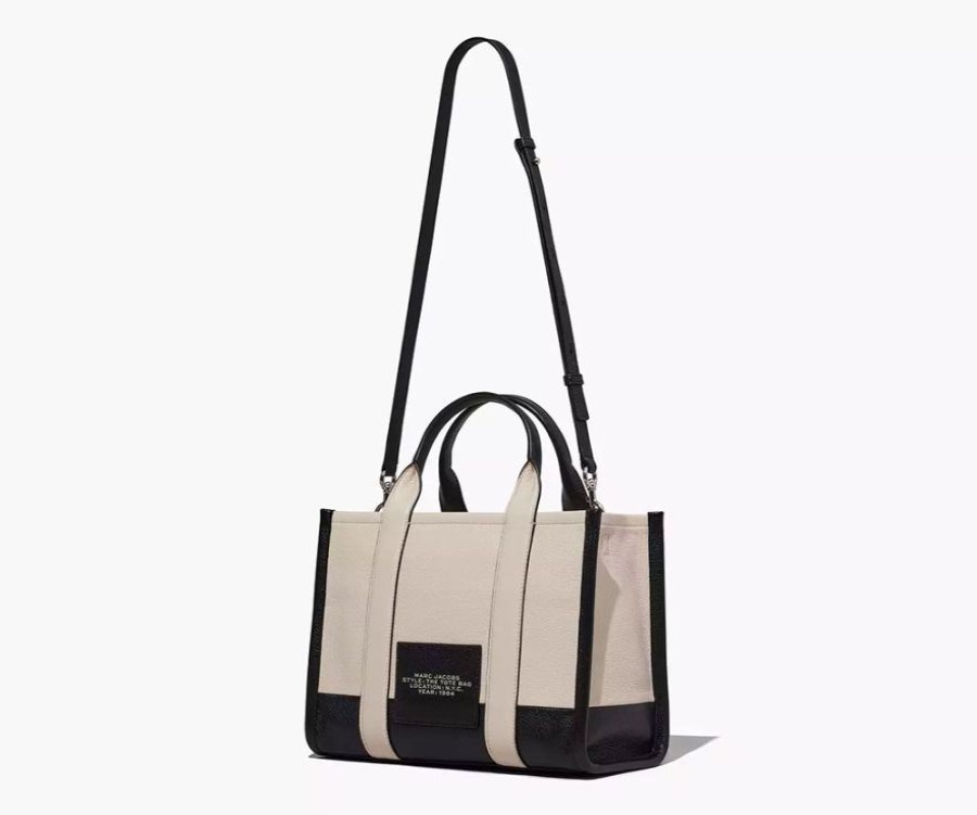 Marc Jacobs The Colorblock Medium Tote Bag Marc Jacobs Beige Sac A Main