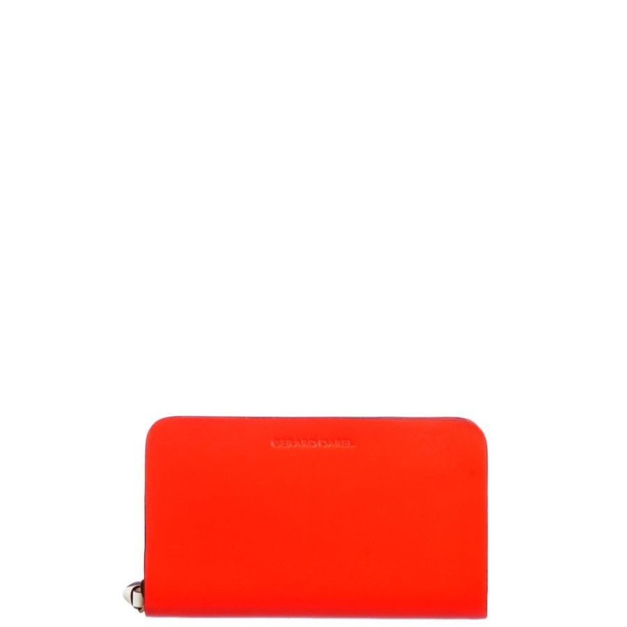 Gérard Darel Portefeuille Cuir Gerard Darel Wallet Rouge Portefeuille