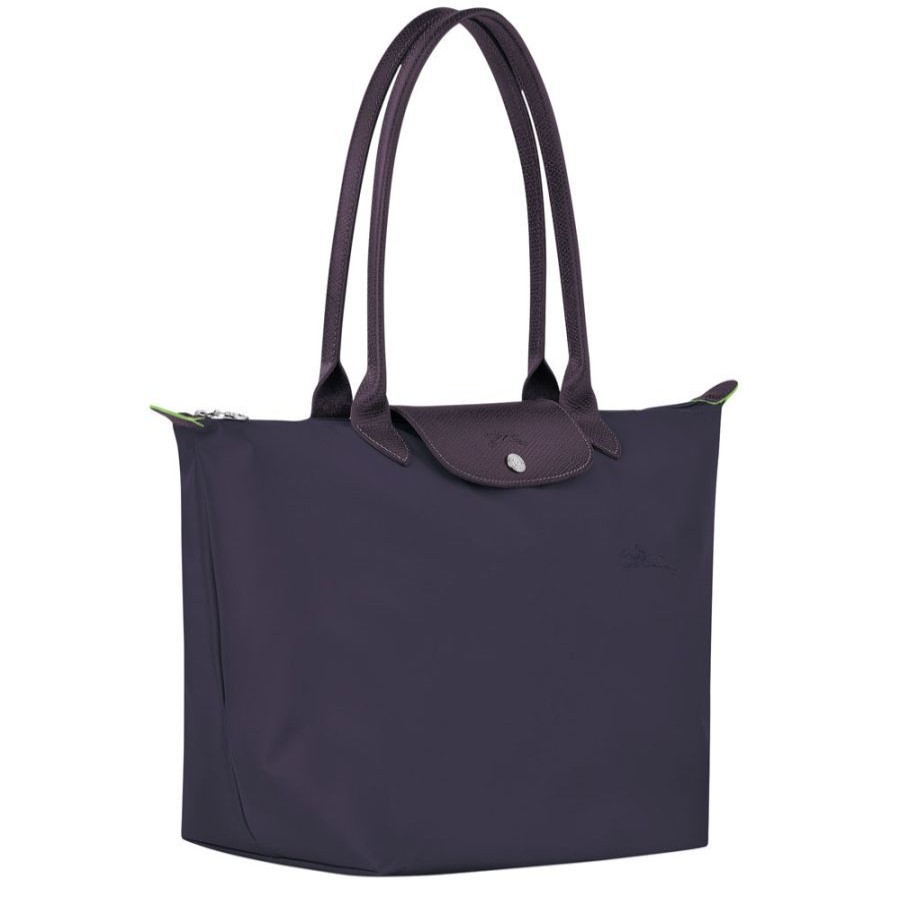 Longchamp Sac Cabas (L) Longchamp Le Pliage Green Violet Sac Shopping