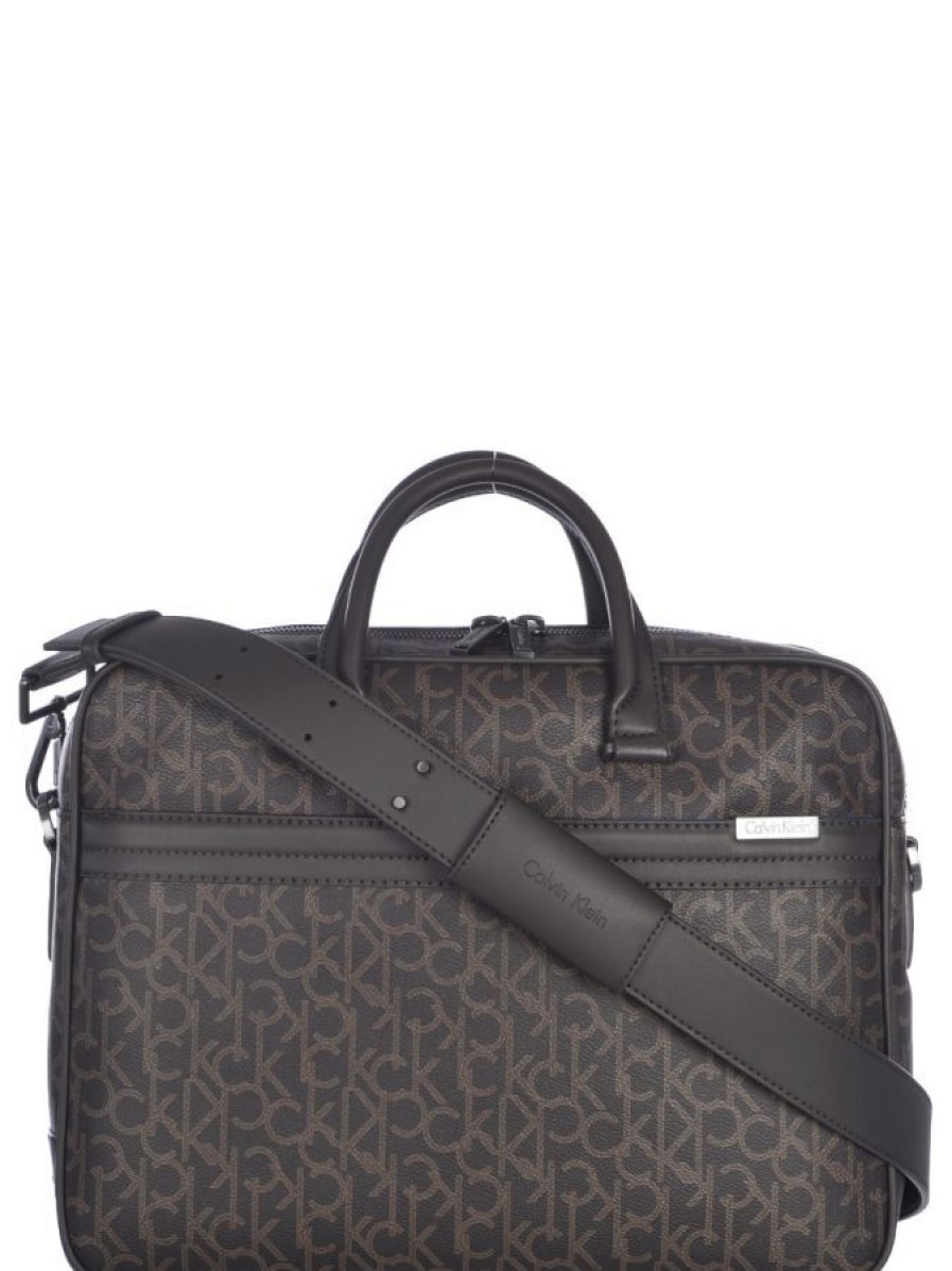 Calvin Klein Serviette Pc 14" Calvin Klein Greg 225 - Brown Cartable Business