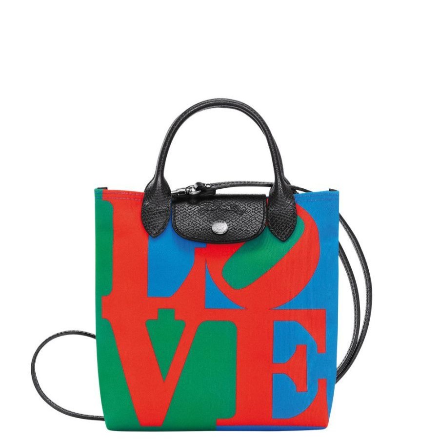 Longchamp Sac Bandouliere (Xs) Longchamp X Robert Indiana Rouge Sac Bandouliere