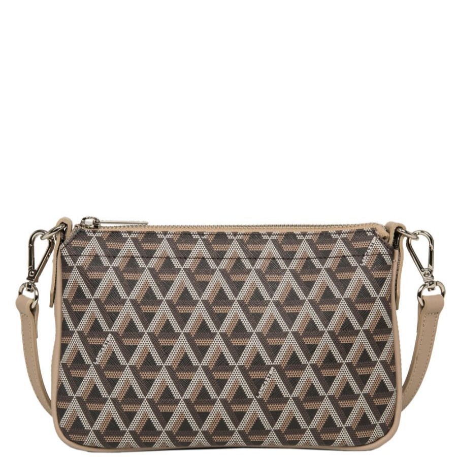 Lancaster Pochette Lancaster Ikon Marron_Nude Pochette