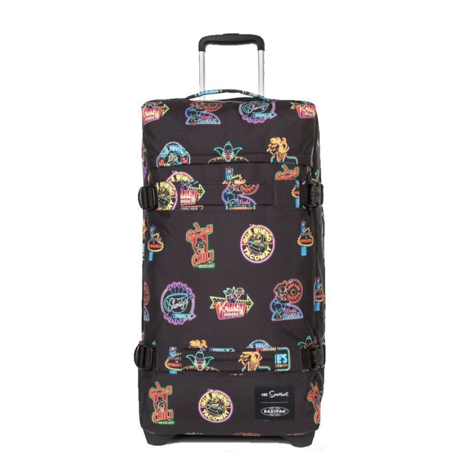 Eastpak Sac De Voyage 67 Cm Eastpak Transit'R M - 8D3 Simpsons Neon Print Sac A Roulettes