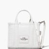 Marc Jacobs The Croc-Embossed Mini Tote Bag Marc Jacobs Blanc Sac A Main