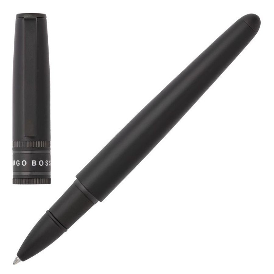 Hugo Boss Stylo Roller Hugo Boss Illusion Gear Black Stylos Homme