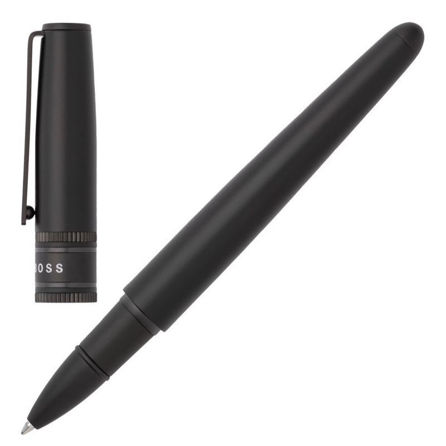 Hugo Boss Stylo Roller Hugo Boss Illusion Gear Black Stylos Homme