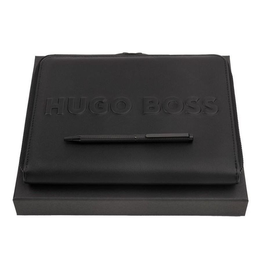 Hugo Boss Conferencier A5 + Stylo Bille Hugo Boss Conferencier