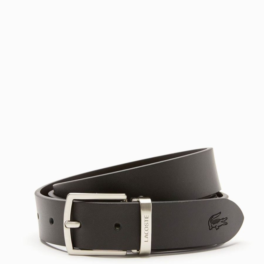 Lacoste Coffret Ceinture 2 Boucles Lacoste Noir Coffret