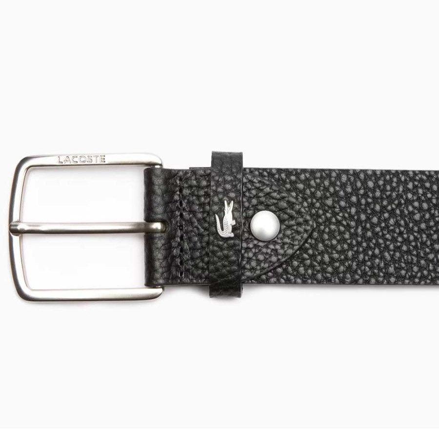 Lacoste Ceinture Cuir 100 Cm Lacoste Noir Ceinture 1 Boucle