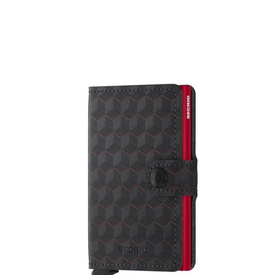 Secrid Porte-Cartes Secrid Miniwallet Optical Rouge Porte-Cartes