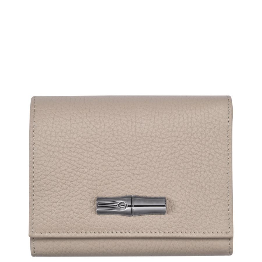 Longchamp Portefeuille Longchamp Roseau Essential Beige Portefeuille