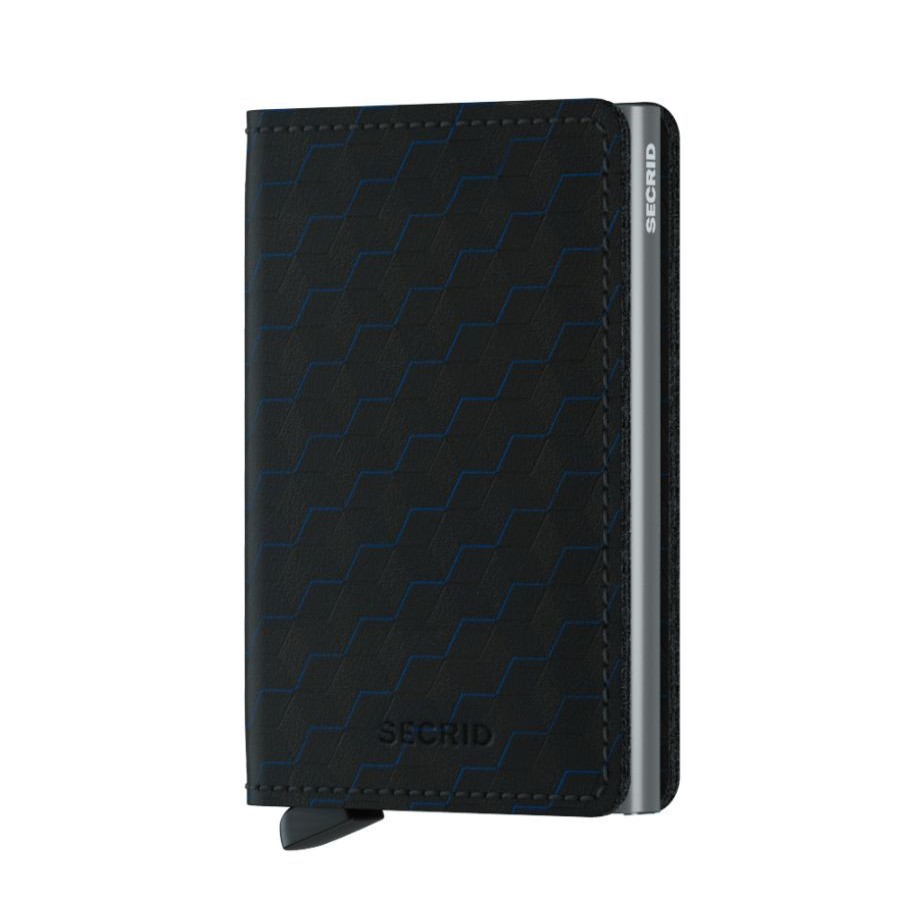 Secrid Porte-Cartes Cuir Secrid Slimwallet Optical Black-Titanium Porte-Cartes