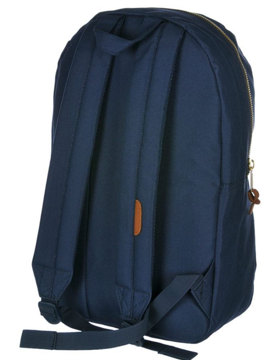 Herschel Sac A Dos Herschel Settlement 00007 - Navy/Tan Synthetic Leather Lycee Et Plus