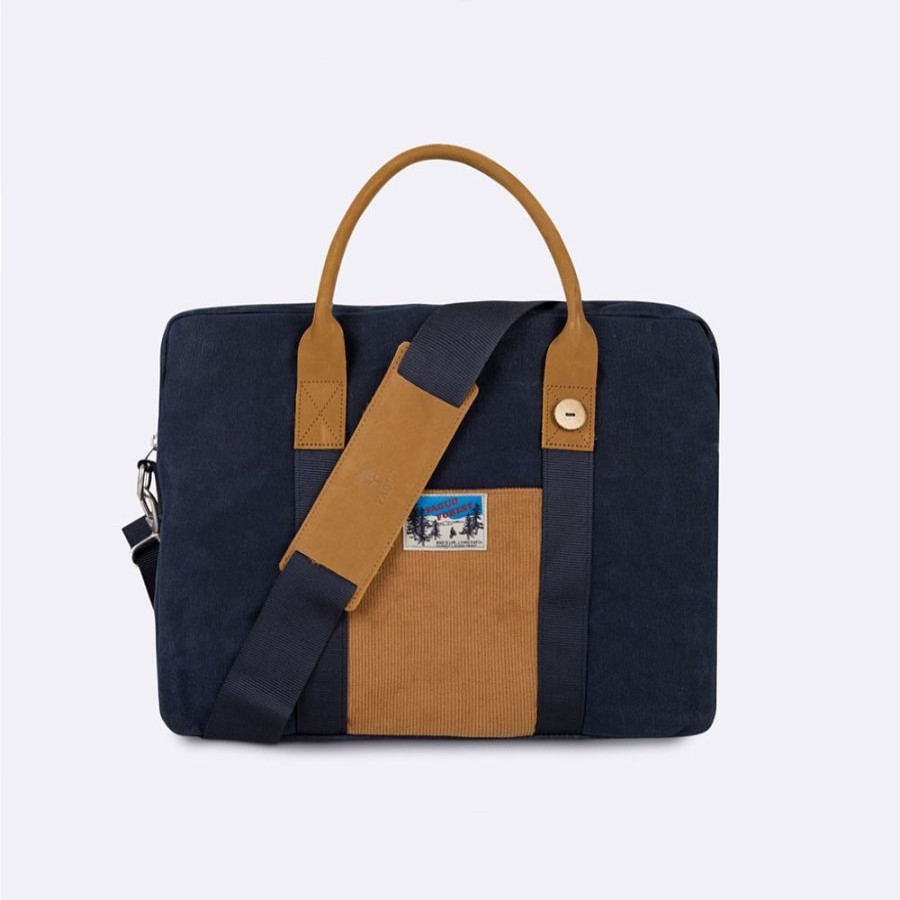 Faguo Sac Ordinateur 15" Faguo Bleu Marine Cartable Business