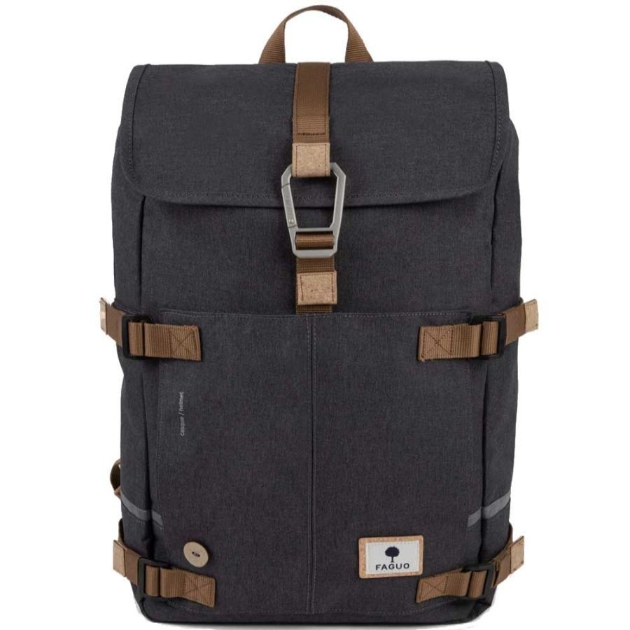 Faguo Sac A Dos Pc 13" Faguo Commuter - Gris Fonce Sac A Dos Homme