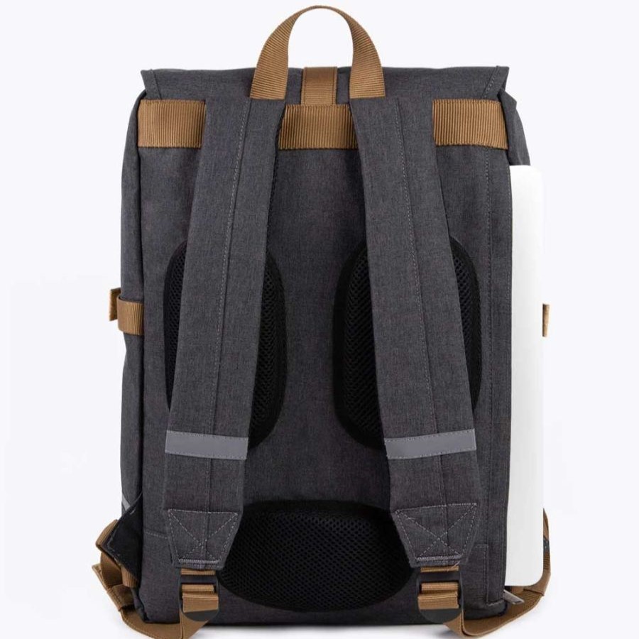 Faguo Sac A Dos Pc 13" Faguo Commuter - Gris Fonce Sac A Dos Homme